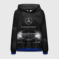 Толстовка-худи мужская Mercedes, цвет: 3D-синий