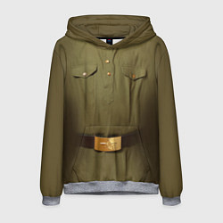 Толстовка-худи мужская Униформа солдата, цвет: 3D-меланж