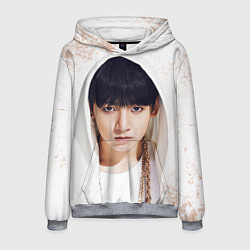 Толстовка-худи мужская Jeon Jung Kook, цвет: 3D-меланж