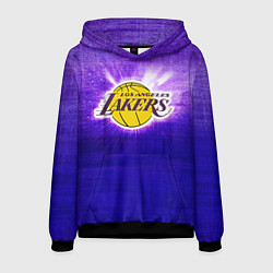 Толстовка-худи мужская Los Angeles Lakers, цвет: 3D-черный