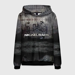 Толстовка-худи мужская Nickelback Repository, цвет: 3D-черный