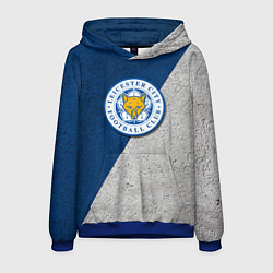 Толстовка-худи мужская Leicester City FC, цвет: 3D-синий