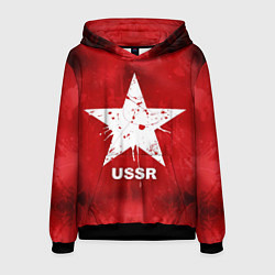 Толстовка-худи мужская USSR Star, цвет: 3D-черный