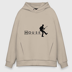 Толстовка оверсайз мужская House MD, цвет: миндальный