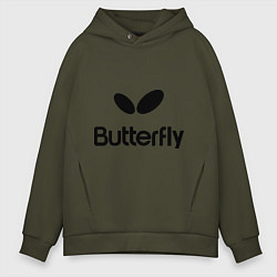 Мужское худи оверсайз Butterfly Logo