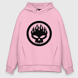 Толстовка оверсайз мужская The Offspring: Sybmol, цвет: светло-розовый