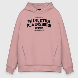 Толстовка оверсайз мужская Princeton Plainsboro, цвет: пыльно-розовый