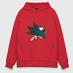 Мужское худи оверсайз San Jose Sharks