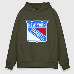 Мужское худи оверсайз New York Rangers