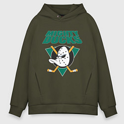 Мужское худи оверсайз Anaheim Mighty Ducks