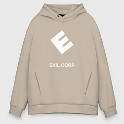 Толстовка оверсайз мужская Evil corporation, цвет: миндальный