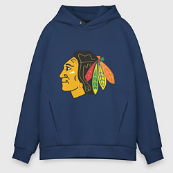 Мужское худи оверсайз Chicago Blackhawks