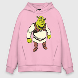 Толстовка оверсайз мужская Shrek 3, цвет: светло-розовый