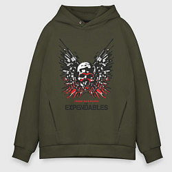 Мужское худи оверсайз Expendables: Choose tour weapon