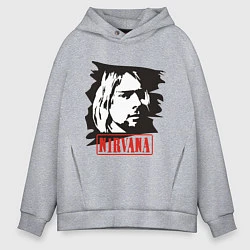 Мужское худи оверсайз Nirvana: Kurt Cobain