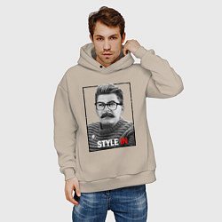 Толстовка оверсайз мужская Stalin: Style in, цвет: миндальный — фото 2