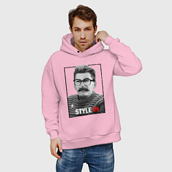Толстовка оверсайз мужская Stalin: Style in, цвет: светло-розовый — фото 2
