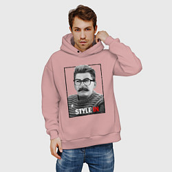Толстовка оверсайз мужская Stalin: Style in, цвет: пыльно-розовый — фото 2