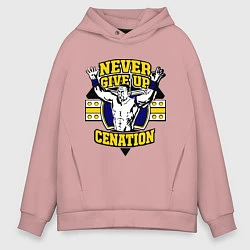 Мужское худи оверсайз Never Give Up: Cenation