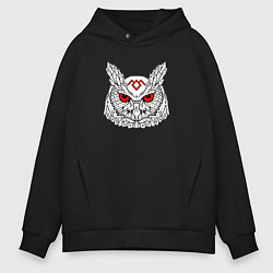 Толстовка оверсайз мужская Owl: Twin Peaks, цвет: черный