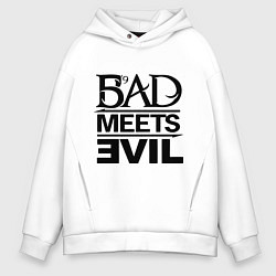 Мужское худи оверсайз Bad Meets Evil