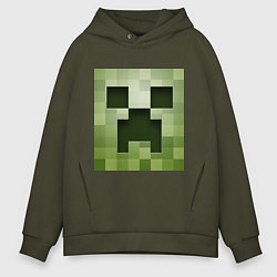 Мужское худи оверсайз Мinecraft creeper