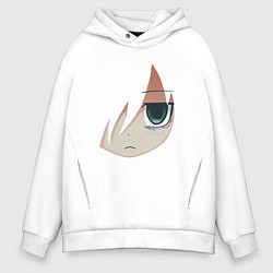 Толстовка оверсайз мужская Tomoko Kuroki Face, цвет: белый