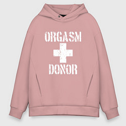 Мужское худи оверсайз Orgasm + donor