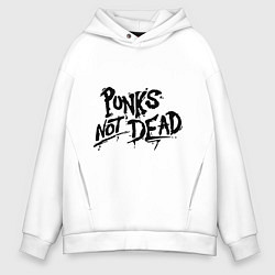 Мужское худи оверсайз Punks not dead