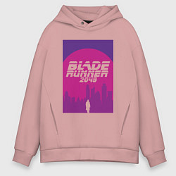 Мужское худи оверсайз Blade Runner 2049: Purple