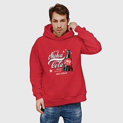 Толстовка оверсайз мужская Nuka-Cola Enjoy, цвет: красный — фото 2
