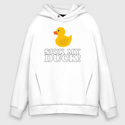 Мужское худи оверсайз Sick my duck!