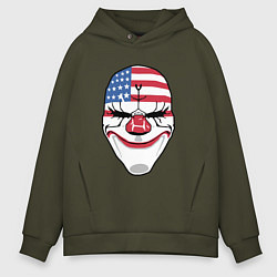 Толстовка оверсайз мужская American Mask, цвет: хаки
