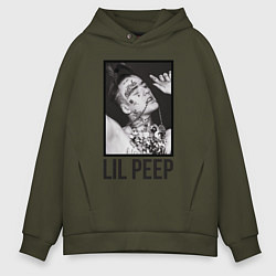 Мужское худи оверсайз Lil Peep: Black Style