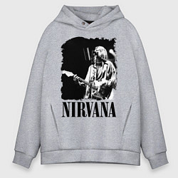 Мужское худи оверсайз Black Nirvana