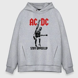 Мужское худи оверсайз AC/DC: Stiff Upper Lip