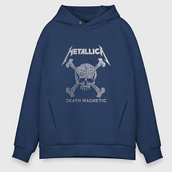 Толстовка оверсайз мужская Metallica: Death magnetic, цвет: тёмно-синий