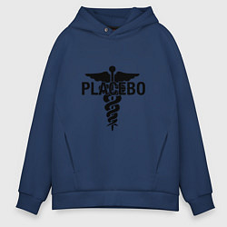 Толстовка оверсайз мужская Placebo, цвет: тёмно-синий