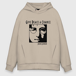 Мужское худи оверсайз Give Peace a Chance