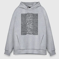 Толстовка оверсайз мужская Unknown Pleasures, цвет: меланж