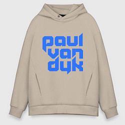 Толстовка оверсайз мужская Paul van Dyk: Filled, цвет: миндальный