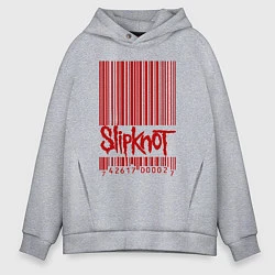Мужское худи оверсайз Slipknot: barcode