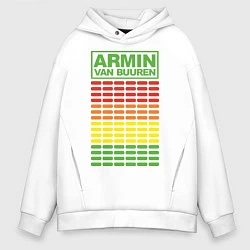 Толстовка оверсайз мужская Armin van Buuren: EQ, цвет: белый
