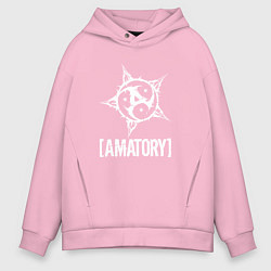 Толстовка оверсайз мужская Amatory Style, цвет: светло-розовый