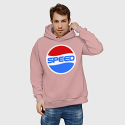 Толстовка оверсайз мужская Pepsi Speed, цвет: пыльно-розовый — фото 2