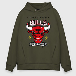 Мужское худи оверсайз Chicago Bulls est. 1966