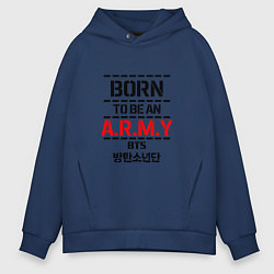 Мужское худи оверсайз Born to be an ARMY BTS