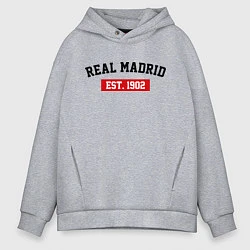 Мужское худи оверсайз FC Real Madrid Est. 1902