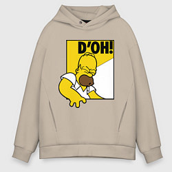 Мужское худи оверсайз Homer D'OH!