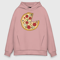 Мужское худи оверсайз Пицца парная